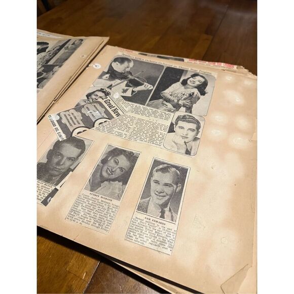 Vintage 1930s Large Radio News Clippings Scrapbook Memorabilia Glenn Riggs Etc - Picture 8 of 14